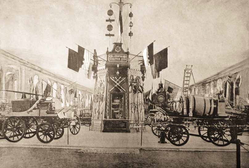 Отдел СПб пожарной команды на Всероссийской Пожарной Выставке 1892